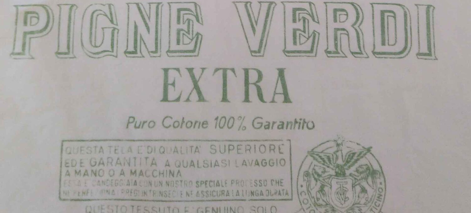 tre pigne verdi cotonificio valle ticino